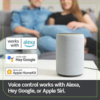 Leviton Decora Smart Dimmer Plug, Wi-Fi 2nd Gen, Works with Matter, My Leviton, Alexa, Google Assistant, Apple Home/Siri & Wire-Free Anywhere Companions for Switched Outlet, D23LP-1RW, White