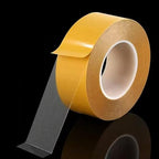 Ultra Thin Double Sided Tape Heavy Duty - 0.125mm Thick Clear Strong Adhesive Two Sided Stick Tape for Woodworking,Photos,Posters,Rugs,DIY Projects,Crafts,2 in x 66 ft Roll, Removable,Residue Free