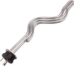 DERNORD 240V 6500W Tri-clamp Ripple Heating Element Stainless Steel Immersion Water Heater with 3-Wire Electrical Locking Plug (1.5 Inch Tri clamp)