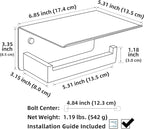 APLusee Toilet Paper Holder with Phone Shelf Gunmetal Gray, 304 Stainless Steel Rustproof Wall Mounted Heavy-Duty, Space-Saving for Modern Bathrooms