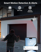 2-Way Audio & PIR Detection 5.5MP Dual Antennas Enhance WiFi Wireless Camera System Surveillance Outdoor Wireless Security Cameras System Video Surveillance DVR Kit