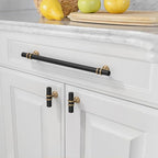 Asidrama 10 Pack 12.6 Inch(320mm) Champagne Bronze and Matte Black Kitchen Cabinet Handles, Cabinet Pulls Kitchen Cabinet Hardware Cupboard Handles Drawer Pulls