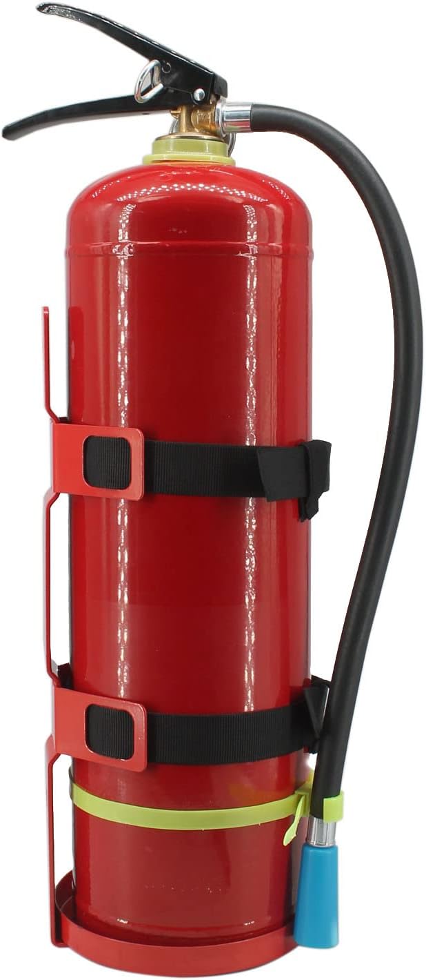 Fire Extinguisher Mount,Wall Hanging Bracket,Fire Extinguisher Holder for Home, Car, RV, Truck, Mini Fire Extinguishers (5LB red 1Pcs)