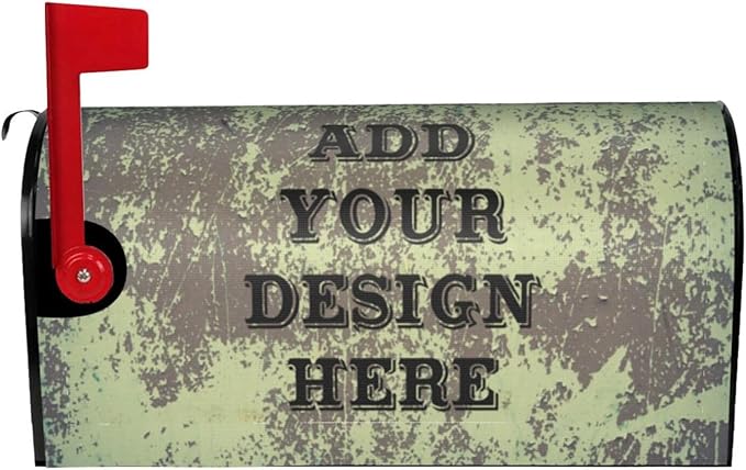 Personalized Mailbox Covers Custom Picture/Photo/Text Magnetic Standard Size Mailbox Wraps Post Letter Box Cover for Garden Yard Outdoor Decorations-9