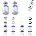Kitchen Faucet Filter, 360° Rotating for Household Kitchen tap Water, Splash-Proof and Pressure-Increasing Filter for Sink Faucet, Shower Head. (Long Style-2)