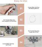 COSTWAY Portable Washing Machine, 7.7lbs Capacity Compact Laundry Washer and Spin Combo with 6 Programs, Built-in Barrel Light, Full-Automatic Washing Machine for Apartments Camping RVs Dorm, Pink