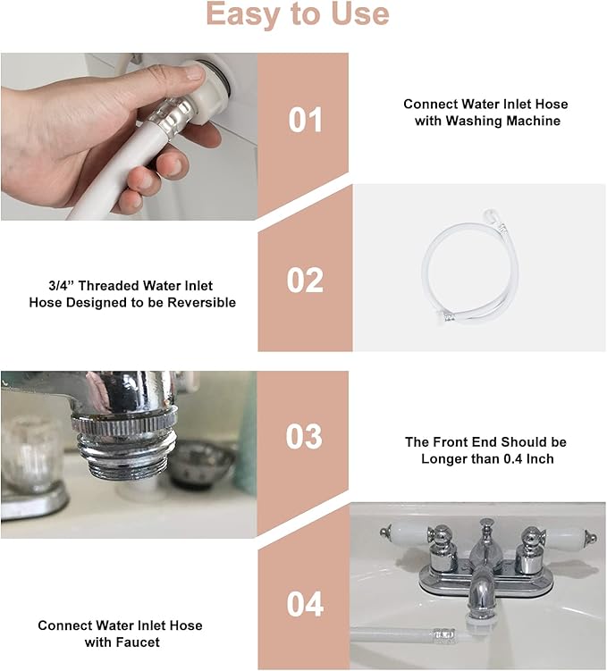 COSTWAY Portable Washing Machine, 7.7lbs Capacity Compact Laundry Washer and Spin Combo with 6 Programs, Built-in Barrel Light, Full-Automatic Washing Machine for Apartments Camping RVs Dorm, Pink