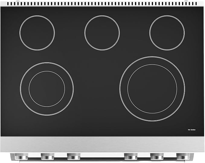 THOR Kitchen Professional 36-Inch Electric Range in Stainless Steel - Model ARE36