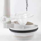 Toilet Flapper Replacement Kit 2 Inch (2 PCS) Universal for American Standard Toilet - Easy to Install, Long Lasting Silicone, Stainless Chain