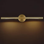 Gold Brass Hardwired Picture Light, 24" Knurled Dimmable Rotatable 360° Picture Lights for Wall, Vanity Light, Gallery Wall Light, Art Lighting, Picture Frame Light,Include Bulb