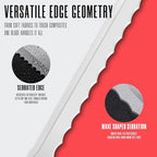 Insulation Knife - Sod Cutter Knife: stainless steel 11.14-Inch sharp blade, double side utility Lawn Repair Saw with Nylon Sheath