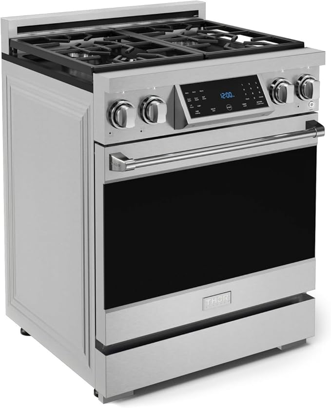 Gordon Ramsay by THOR Kitchen 30 Inch Professional Liquid Propane Range with Tilt Panel Touch Control in Stainless Steel