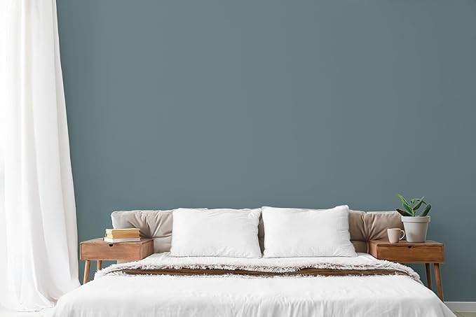 EVOLVE Paint & Primer: Environment-friendly, Eggshell with One-coat Coverage for Interior & Exterior surfaces (River Blue, 1-Gallon)