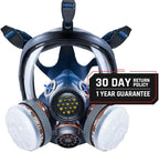 Parcil Distribution Gas Mask Survival Nuclear and Chemical Full Face Respirator - Organic Vapor & Particulate - CE Tested