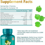 WELLUTION XXL Keto ACV Gummies: 1,000 mg, Sugar-Free, 60 Count, Aiding Digestion & Detox, Boosting Metabolism, Weight Loss Support, Apple-Flavored for Men & Women
