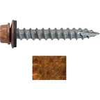 #14 Metal Roofing Screws: (250) Screws x 1-1/2" Copper Hex Head Sheet Metal Roof Screws with EPDM Washer for Corrugated Roofing