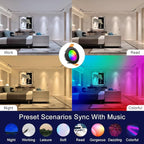 inShareplus 2 Inch Smart Recessed Lighting, 6 Pack WiFi Black LED Downlight 5W 120V, Dimmable RGBCW 2700-6500K Color Changing, Compatible with Alexa/Google, Ceiling Lights with LED Driver