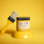 Dixie Belle Paint Company Chalk Finish Furniture Paint - Colonel Mustard (8oz) - Matte Retro Yellow Chic Chalk Mineral DIY Furniture Paint