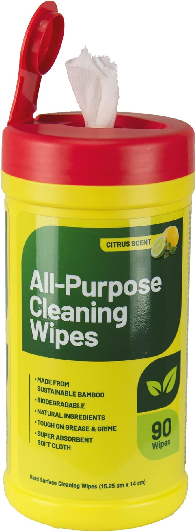 RTS Companies Inc All-Purpose Cleaning Wipes, Citrus Scent, Biodegradable, Multi-Surface, 90 Wipes (6 Pack)