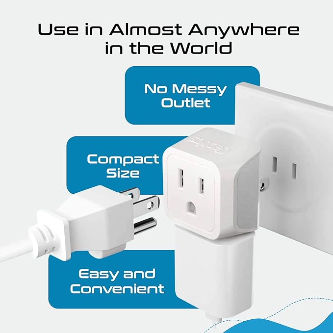Ceptics World Travel Adapter Set - 2 in 1 USA to Europe, Asia, Africa, India, Japan, Australia, Brazil, China, Israel and more - 11 Pack - Safe Grounded - Works with Cell phones, Laptops, Chargers