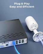 REOLINK 12MP Wired Security Camera System, 4pcs H.265 12 Megapixel UHD PoE Surveillance Cameras, Person Vehicle Pet Detection, Spotlight Color Night Vision, 8CH NVR with 2TB HDD, RLK8-1200B4-A