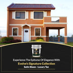 EVOLVE Signature Paint & Primer: Luxury Paint & Primer for Indoor & Outdoor Surfaces, Minimal Odor, Satin Sheen (Luxury Tan, 5 Gallon)