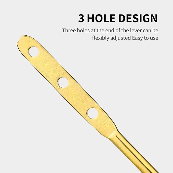 Ullnosoo for TOTO Toilet Handle Replacement Parts Kit, Universal THU068#CP Side Mount Toilet Flush Handle for St743S, St454E Toilet Tank, Upgraded Copper Trip Lever