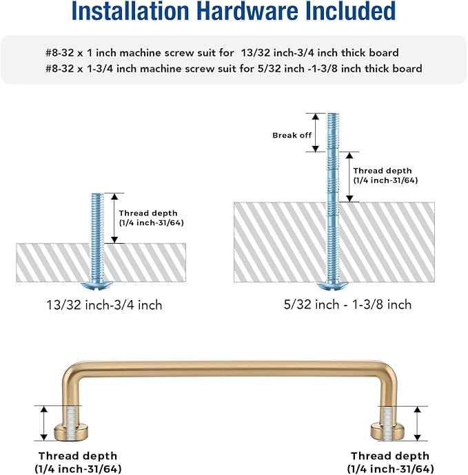 JOY DECOR Cabinet Pulls – 5 Inch Hole Center, Champagne Bronze, 30 Pack, Zinc Alloy Cabinet Handles for Drawers & Cupboard – Vintage Style Hardware for Kitchen, Bathroom, Dresser, Furniture Makeover