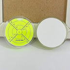 Circular Bubble Level with Double Sided Adhesive Bottom Spirit Levels Leveling Measuring Tools (50x10mm)