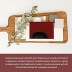 Country Chic All-in-One Chalk Paint for Furniture, Cabinets, Home Decor, Eco-Friendly, Matte Finish, Built-In Primer & Top Coat for Wood, Metal - Cranberry Sauce (red) - 8 oz (237 ml)