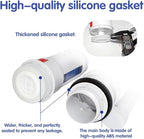 3-Inch Dual Flush Valve Repair Kit for 2-Piece Toilets, Top Push Toilet Repair Kit, Inside Tank Dual Flush Valve Replacement Kit, Includes Valve, Button, Gasket, Bolt