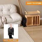 2 Step Stool Foldable, Non-Slip Steps, Folding Step Stool for Adults & Kids, Plastic Stool Pool Ladder, Collapsible Stools 2 Step Ladder for Kitchen Toilet Bedroom Office RV, Holds 330 lbs