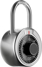 FIGODE® Locker Lock, 2 in. Combination Lock, Keyless Padlock for Gym and School Lockers, Black Dial Lock, 5 Pack