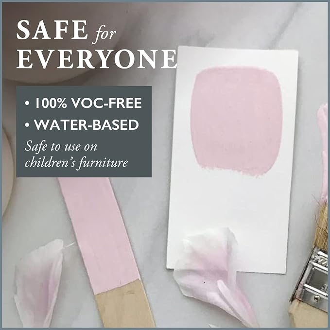 AMY HOWARD AT HOME Chalk-Based One Step Paint for Furniture, Cabinetry, Decor, Finish, and More | No Stripping, Sanding, or Priming | Ultra-Light Base | 16 Ounce | Palmer Pink