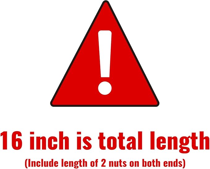 SUNGATOR 16'' Toilet Water Supply Line, 7/8" Ballcock x 3/8" Compression Toilet Hose Connector, 16 Inch Braided Stainless Steel Water Supply Line with 1 Wrench and Sealing Tape(2 Pack)