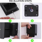 LED 20W Outdoor Wall Lights Exterior/Interior Porch Lights Outdoor Wall Up and Down Lights IP65 Waterproof Sconces Modern Outdoor Lighting Fixtures Square Aluminum Black 6500K Cold Lights