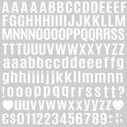 Letter Stickers Small Alphabet Stickers Numbers and Letters Self Adhesive Vinyl Waterproof Sticker for Scrapbooking, Water Bottles,Cup,Mailbox Address,Sign,DIY Crafts Art (White, 0.5 Inch)