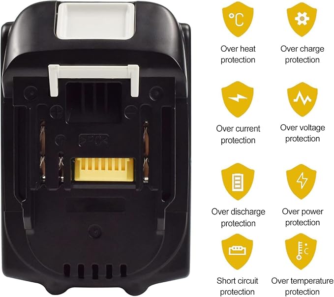 9.0Ah Battery Replacement for Makita 18V Battery Compatible with 18 Volt BL1890B BL1860B BL1850B BL1840B BL1830B BL1815 Battery