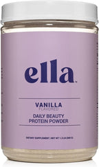 Naked Nutrition Ella Vanilla Collagen Protein Powder for Women - Daily Beauty Protein Powder with Grass-Fed Collagen Peptides - Non-GMO, Gluten-Free, No Artificial Sweeteners - 20 Servings