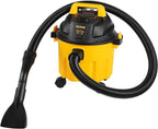 VEVOR Shop Vac Wet and Dry Vacuum Cleaner 2.6 Gallon 2.5 Peak HP - Powerful Suction with Blower Function & Attachments 3-in-1 Crevice Nozzle - Perfect for Car Carpet Debris Pet Hair Black/Yellow