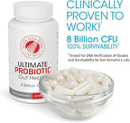Silver Fern Ultimate Probiotic Supplement Vegicaps - Daily Metabolic Restoration, Proven Survivability, DNA Verified Multi-Strain Probiotic Capsules (2 Bottles - 120 Capsules)