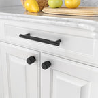 Amerdeco 30 Pack Matte Black Knurled Cabinet Knobs Kitchen Cabinet Pulls for Drawer Dresser, Cupboard and Wardrobe ZH0031