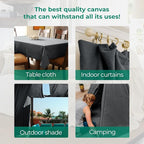 Canvas Drop Cloth for Painting 4x5 feet Pack of 2-8oz Painters Drop Cloths for Painting - All Purpose Canvas Tarps for Floor & Furniture Protection - Recycled Cotton Fabric