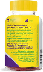 Culturelle Daily Probiotic Gummies for Women & Men, Berry Flavor, 52 Count, Naturally-Sourced Daily Probiotic + Prebiotic for Digestive Health, Non-GMO & Vegan