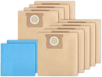 KEEPOW Pack 11(9+2) 19-3100 Shop Vac Bags Fit for Stanley 5-6 Gallon Wet/Dry Vacuums, Disposable Filter Vacuum Bags for Stanley