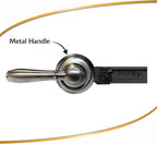 Korky Strong Arm Metal Toilet Handle and Lever - Universal to Fit Front, Angled, Side, Left, and Right Mount Toilets - Brushed Nickel, Faucet Style, 6071BP