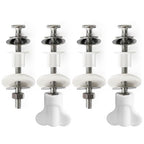4Pcs Toilet Lid Accessories for Top Mount Toilet Seats, SUS304 Stainless Steel Toilet Seat Hinge Screws, Easy Installation, Secure Fit Most Toilet Seat (MFL05)