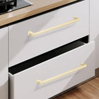 COTYKILEY 6 Pack 12.6 Inch(320mm) Brushed Brass Cabinet Handles Gold Kitchen Cabinet Pulls Cabinet Door Handles Kitchen Cabinet Hardware Cupboard Drawer Pulls Dresser Handles