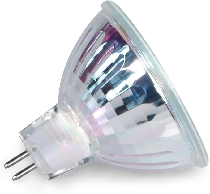 MR16 Halogen Light Bulbs 50W 12V 2 Pin GU5.3 Base Dimmable, Spot Light Bulbs, Indoor Spot 50W MR16 Bulbs with Clear Glass Cover, 6 Pack