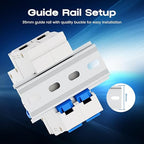 AC Miniature Circuit Breaker, 120V/240V 2 Pole 20 Amp DIN Rail Mount Circuit Breaker, MCB C20 Solar AC Disconnect Switch,Thermal Magnetic Trip
